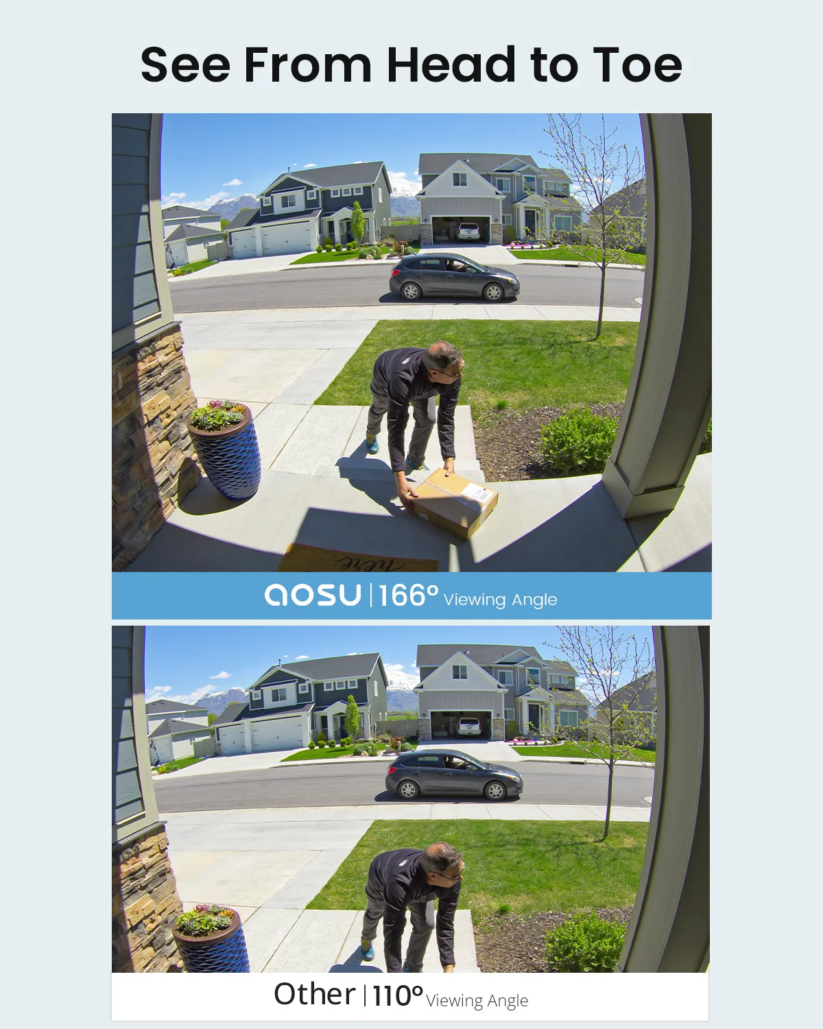 Dekco 5MP WiFi Video Doorbell Outdoor Camera PIR Motion Audio