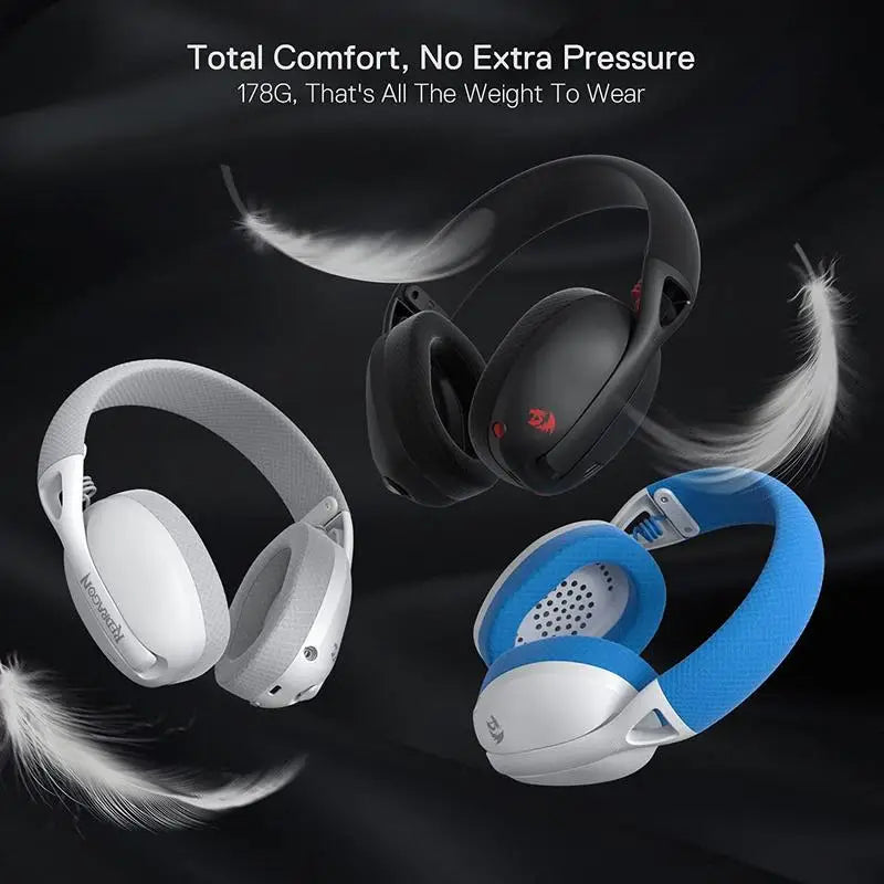 Redragon Wireless Bluetooth Gaming Headset 7.1 Surround Sound Detachable Mic