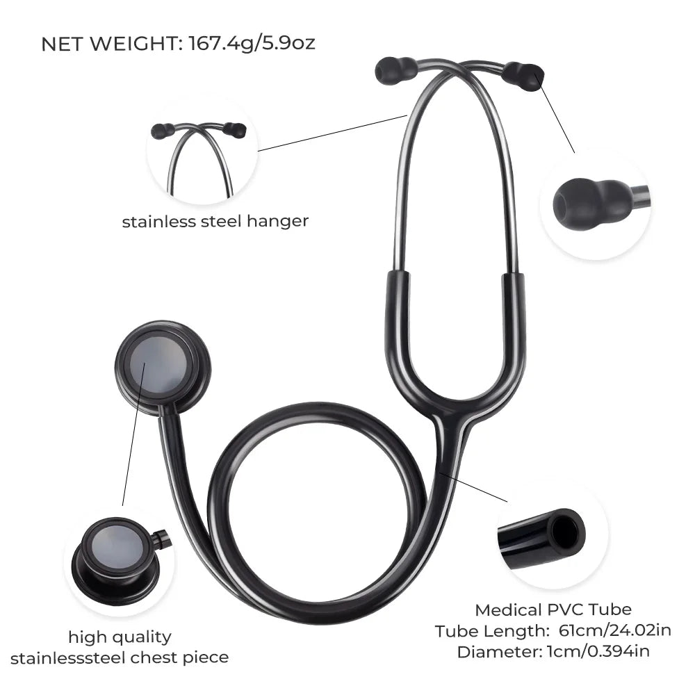 XceeFit Double Sided Stethoscope Professional Medical Cardiology Equipment