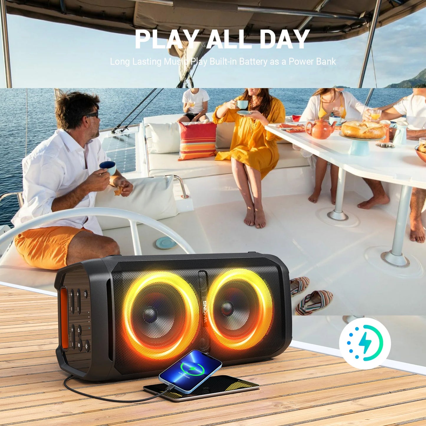 W-King T11 100W Bluetooth Portable Speaker Waterproof
