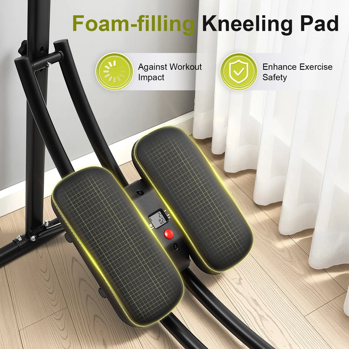 Adjustable Foldable Ab Machine With Dual Arc Track LED Display