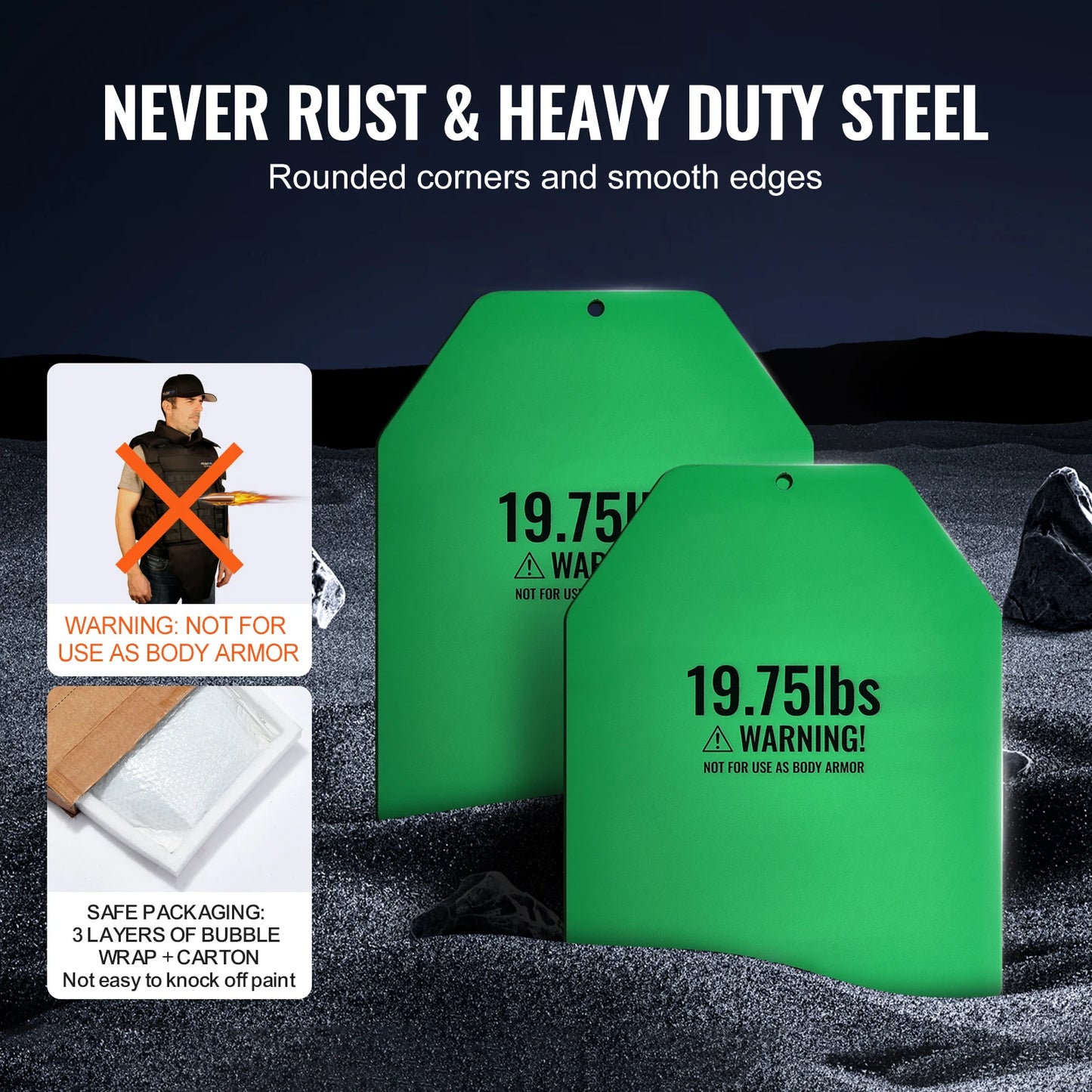 SucceBuy Premium Steel Weighted Vest Plates For Strength Training