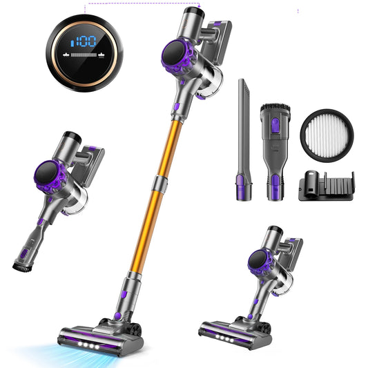 INSE S3P Cordless Stick Vacuum With LED Display Free Standing