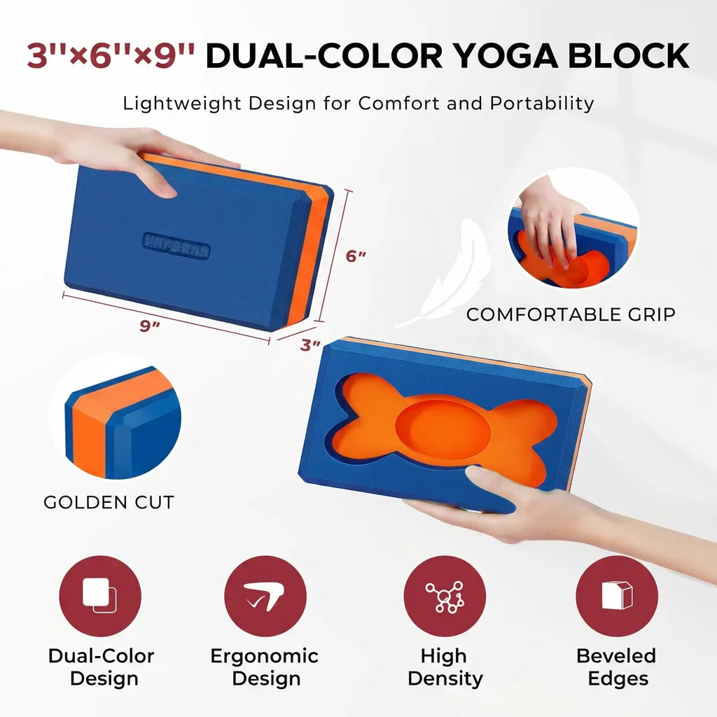Hapbear High Density Foam Yoga Blocks For Fitness Training
