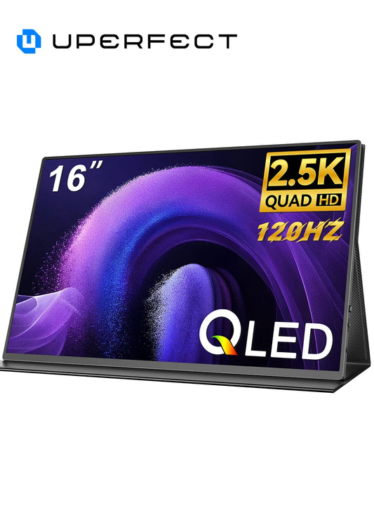 Uperfect Portable Monitor Qled Gaming Display With Speakers Usb Hdmi