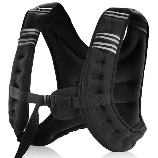 Weight Vest With Reflective Stripe For Strength Training Running Fitness
