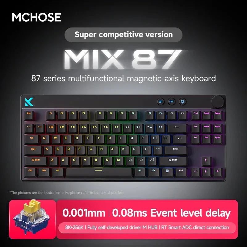 Mchose Mix 87 Wired Mechanical Gaming Keyboard With Hot Swap Switches