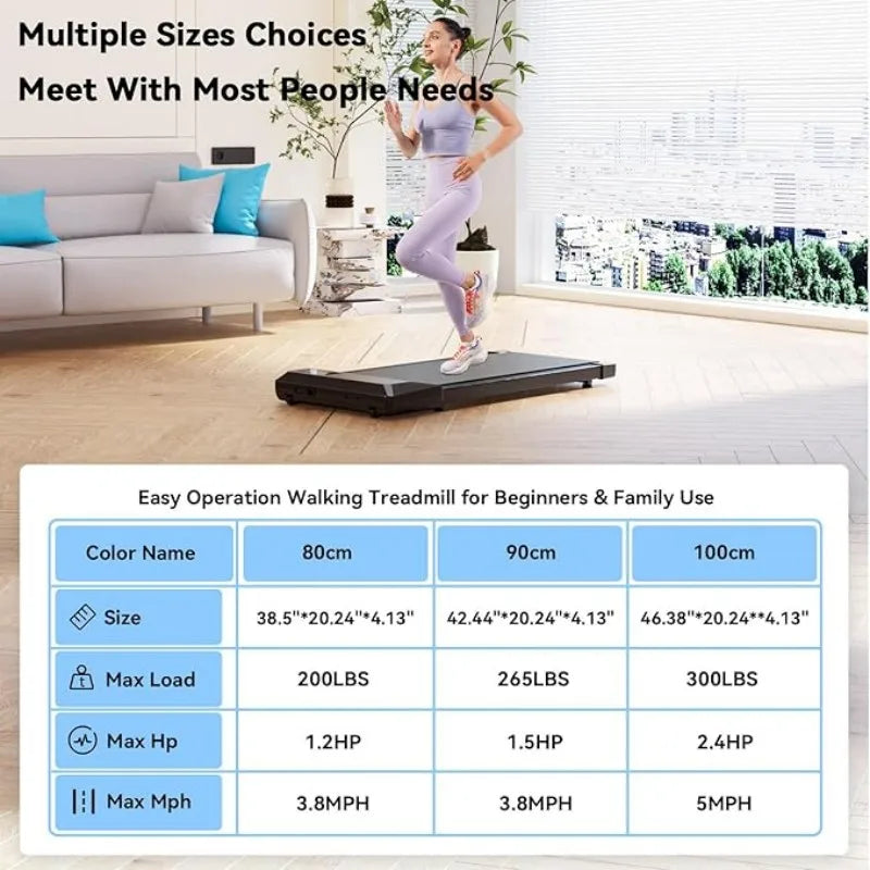 Superun 2.5 Hp Mini Walking Treadmill With App Remote Control