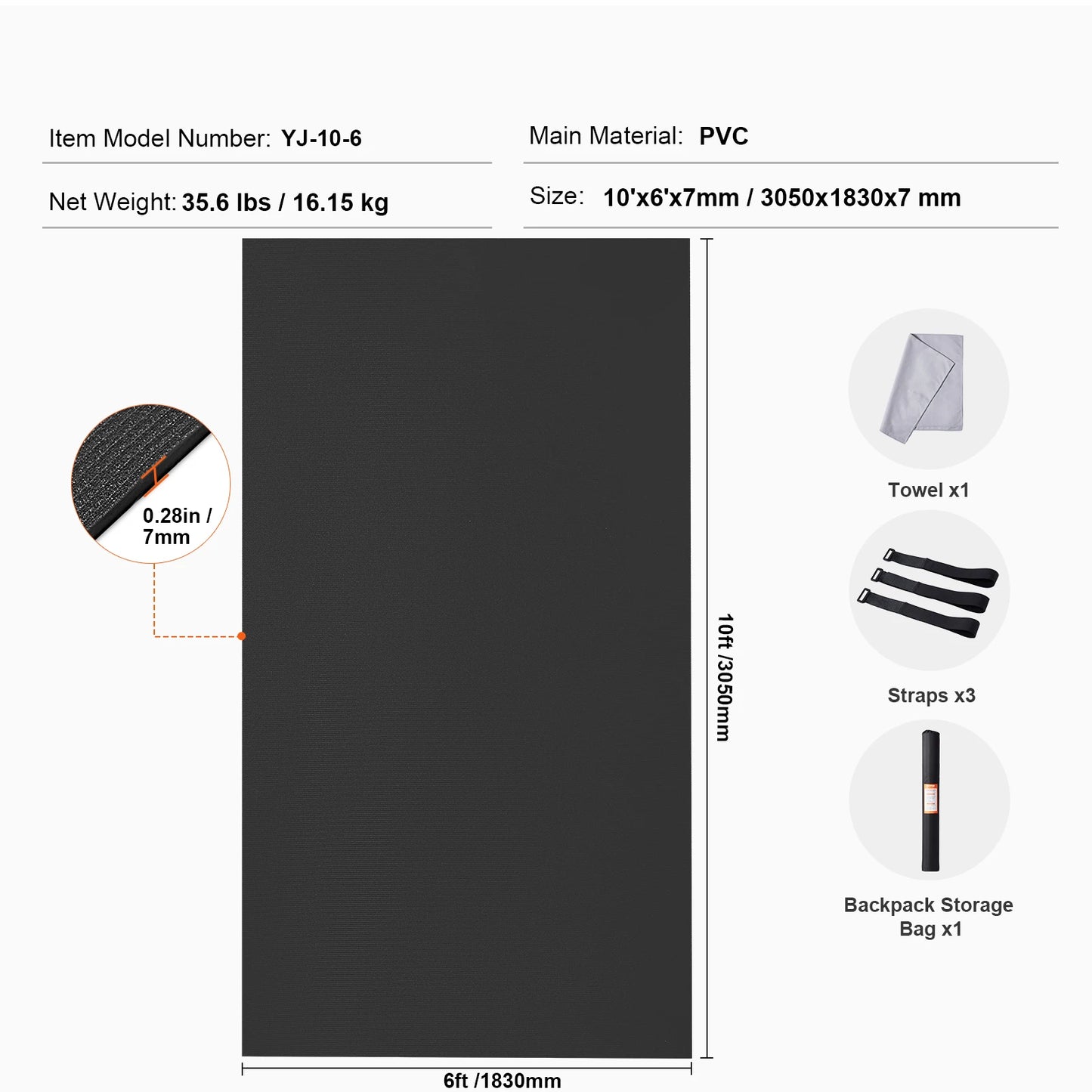 Non Slip High Density Yoga Mat Bag For Fitness Practice