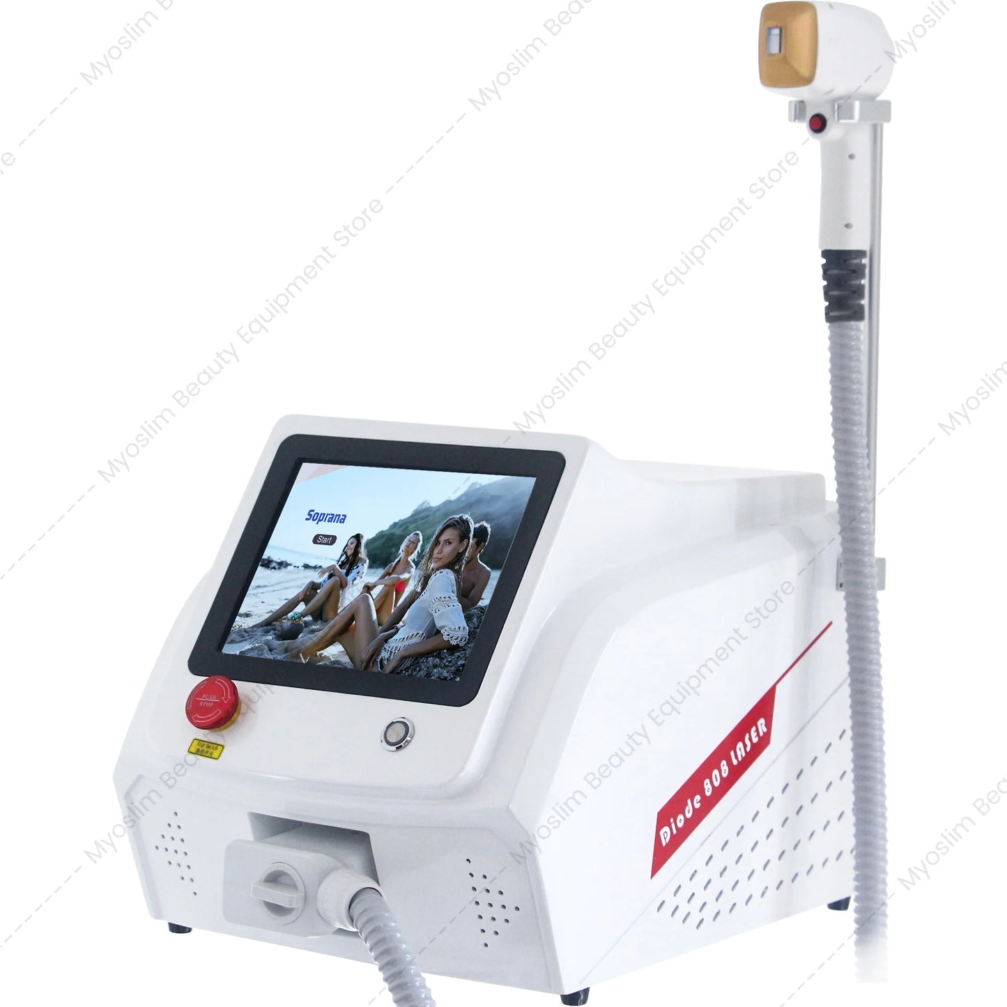 Myoslim 808nm Diode Laser Hair Removal Machine Ice Painless Cooling